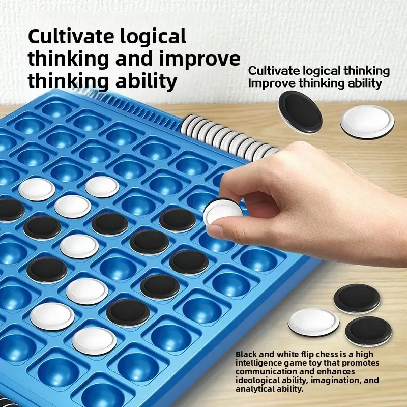 Strategy Board Game - 2人用の双面フリップボード戦略ゲーム。論理的思考力を養うための教育用おもちゃ。