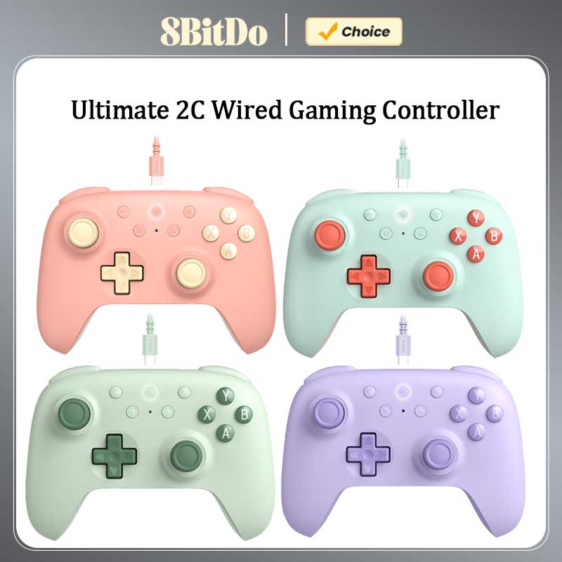 Board Game Android - 8bitdo-究極の2c有線ゲームコントローラー,ホールエフェクト付きコントローラー,PC, Windows,Androidアクセサリ用のtigers