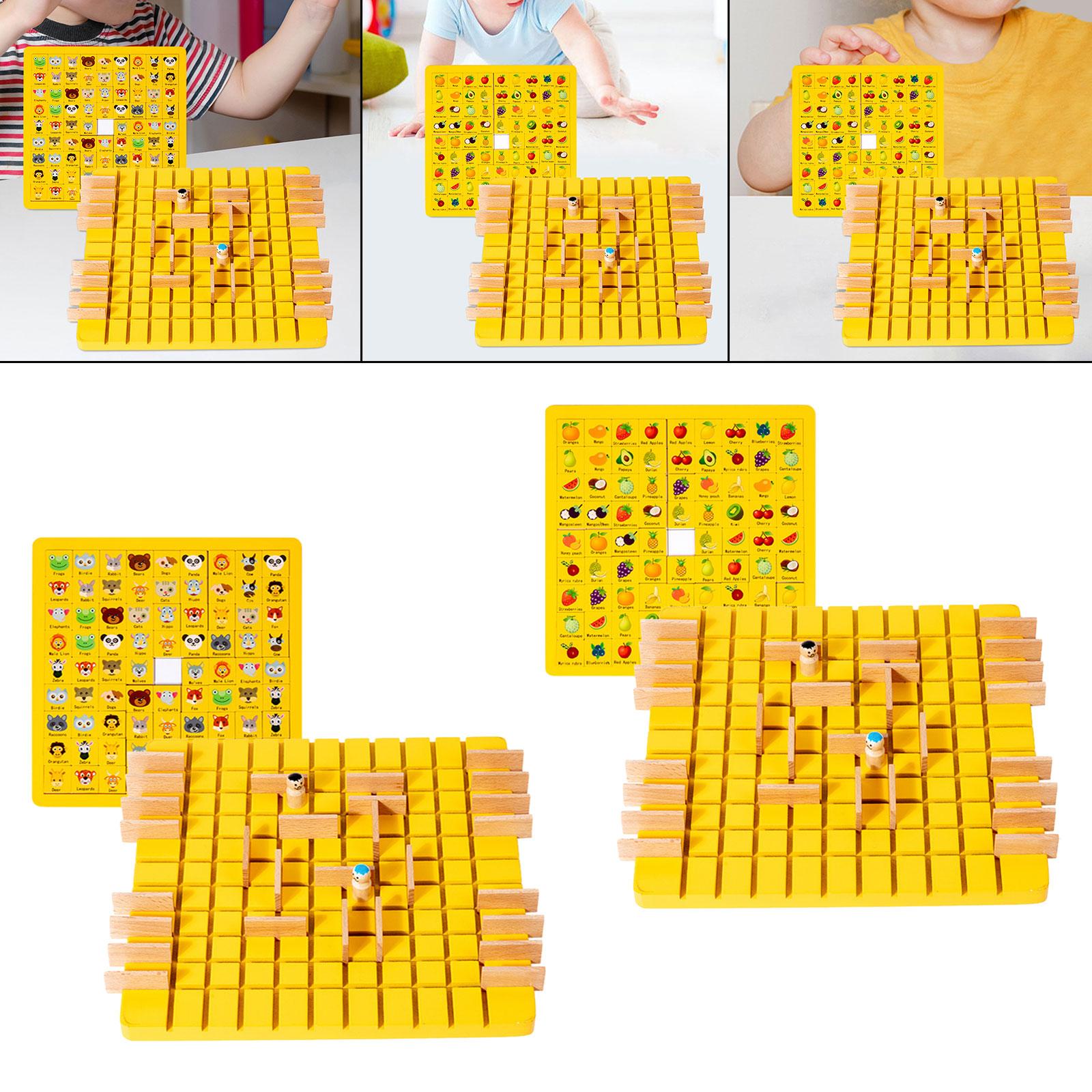 Strategy Board Game - インタラクティブな木製ボードゲーム。2in1の戦略パズルで、男の子にも女の子にも。幼児期の学習や教育に最適なギフト。