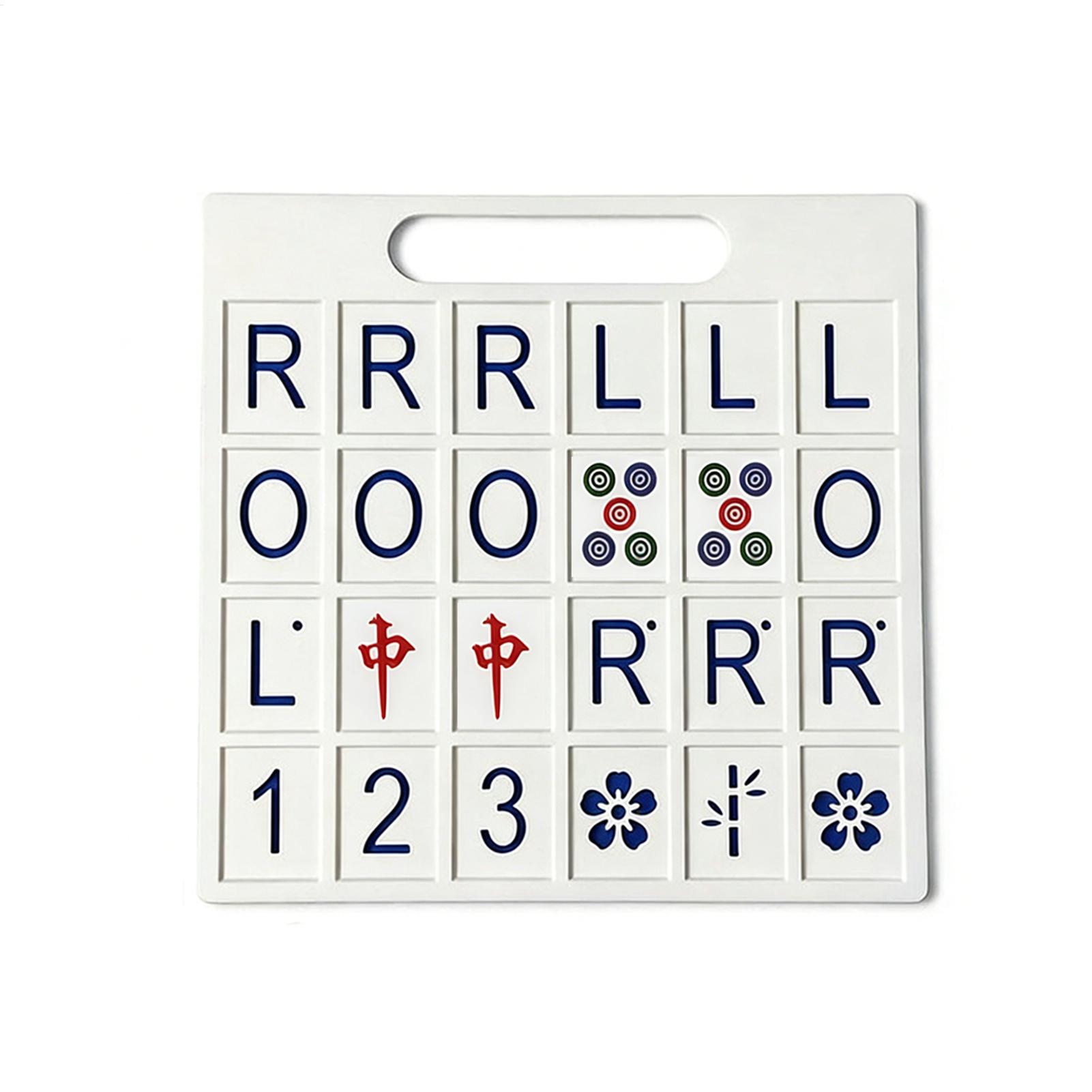 Strategy Board Game - ソロ麻雀ボード 24 スロット ポータブル戦略ゲーム 麻雀戦略支援具 家庭用