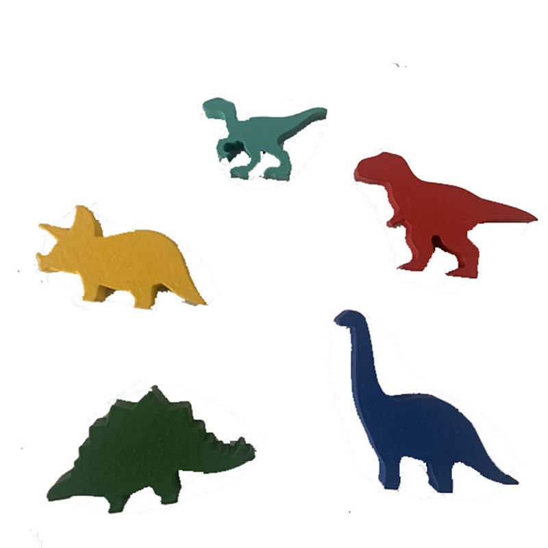 5 ピース/セット木製恐竜ボードゲームチェスアクセサリー - Board Game Catan のレビューと価格