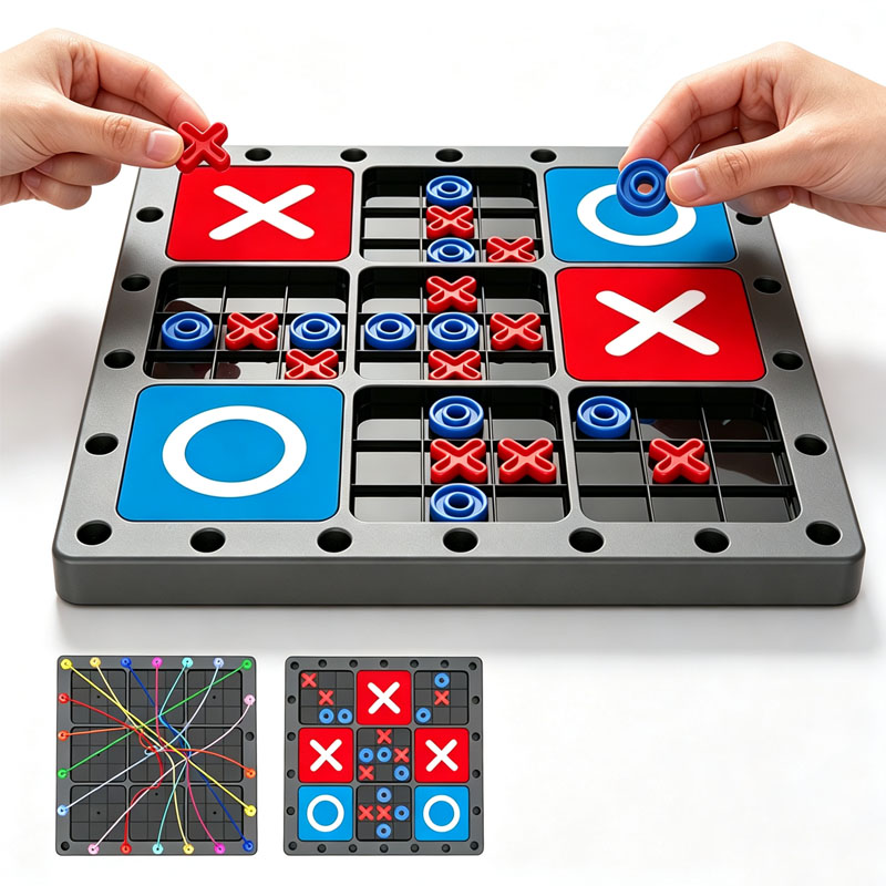 新商品：2 in 1の「Tic Tac Toe」ボードゲーム - Strategy Board Game のレビューと価格